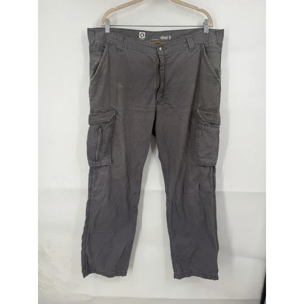 Carhartt Relaxed Fit G Force Straight‎ Leg Cargo Pant Men 40X32 Grey Ribstop